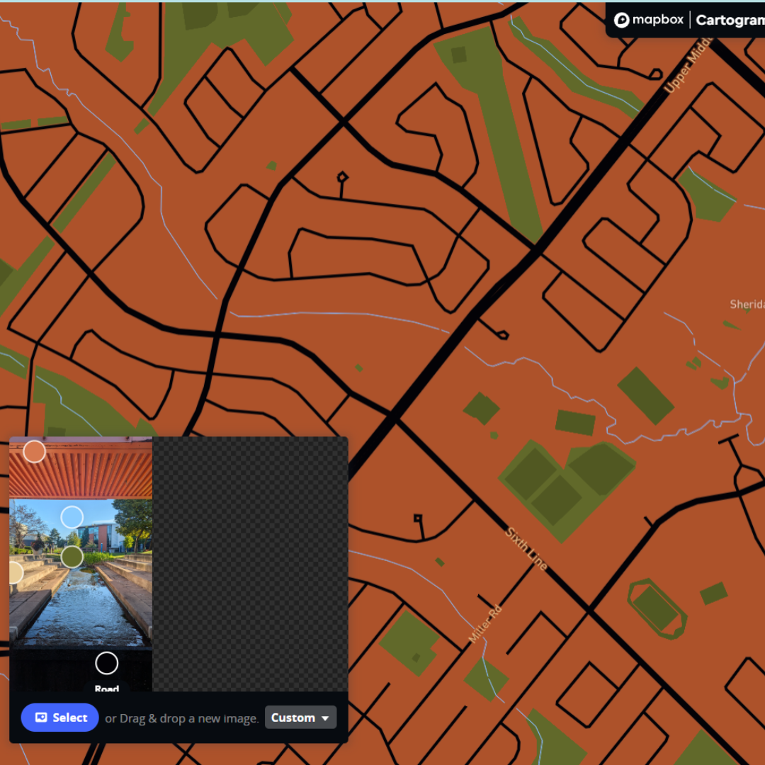 I applied the colors from the third image. These are the colors I got when I dropped the image in.